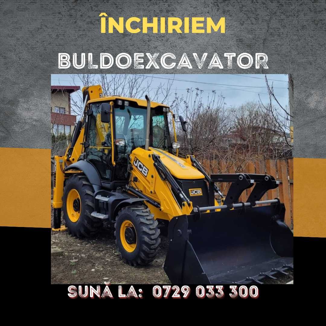 Inchiriem buldoexcavator pentru nivelare/ decopertare teren