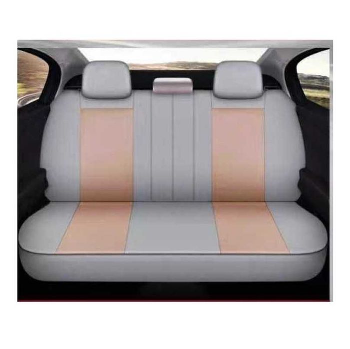 Huse Auto Universale 11 Piese fractionate Bej pt Scaune Fata si Spate