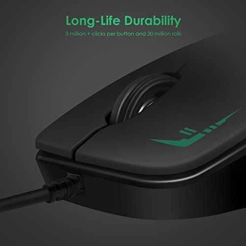 Mouse optic USB cu fir Inateck 1000 DPI, 2 Bucati la 20 lei