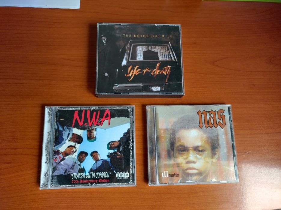 CD albume N.W.A, NAS, The notorious Big