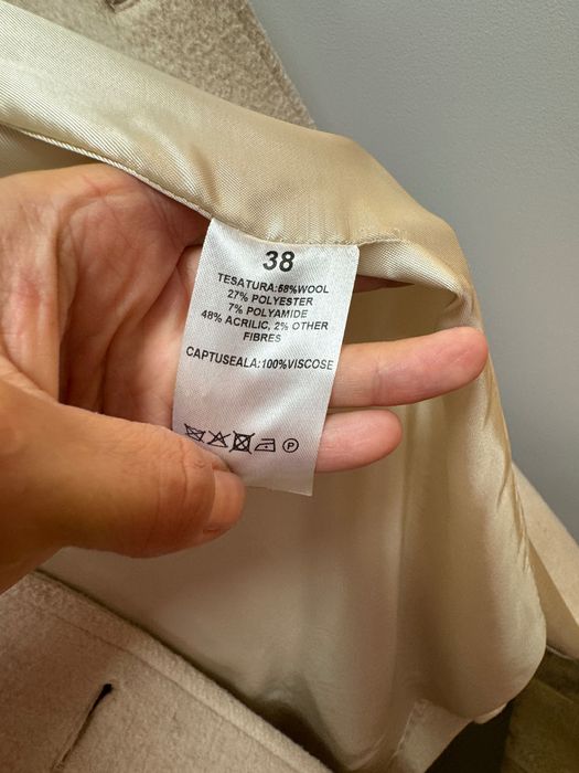 Palton bej facut pentru Massimo Dutti, fara eticheta brand, mărimea 38