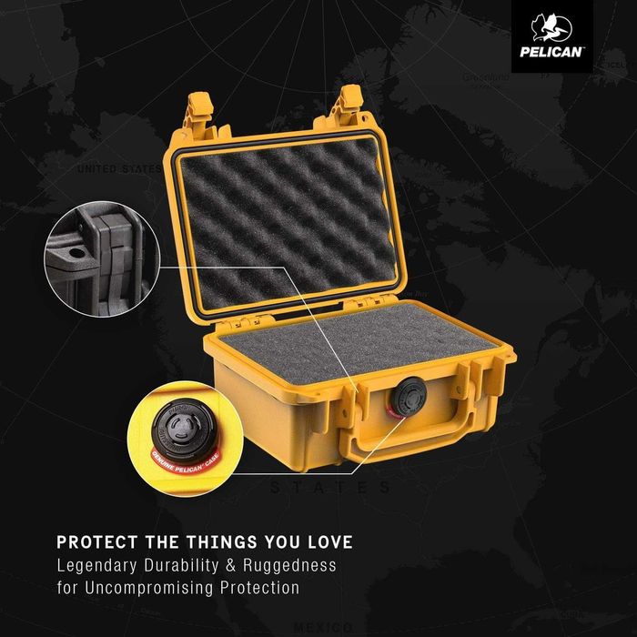 Pelican USA Твърд водоустойчив куфар калъф за дрон фотоапарат камера
