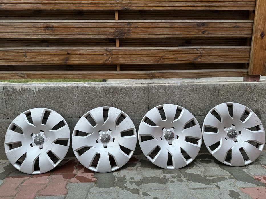 Set jante tabla 5x112 gama VAG + capace originale Audi