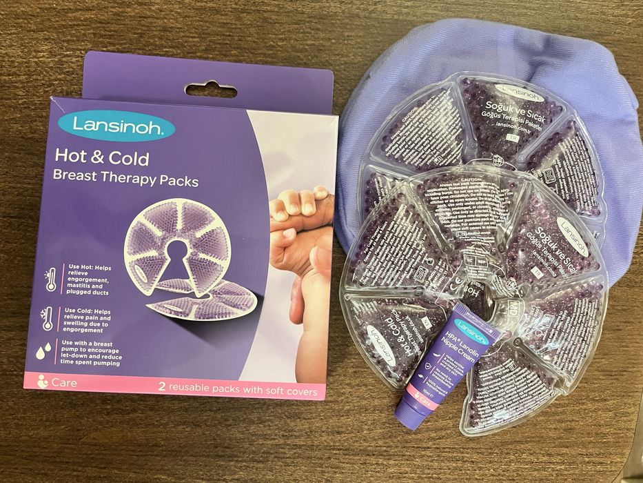 Терапия компреси за гърди Lansinoh и крем за зърна
