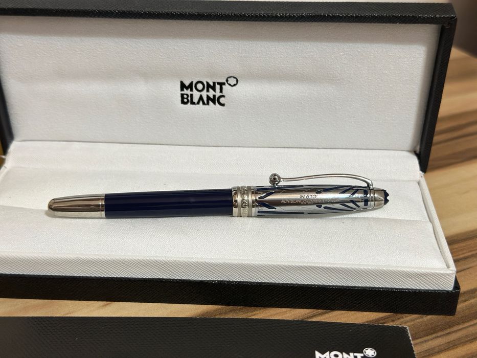 Stilou Montblanc Meisterstuck 100 years, Fountain Pen bleumarin