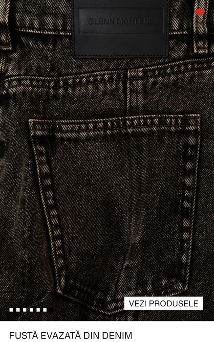 Fusta denim colecția Glenn Martens×H&M