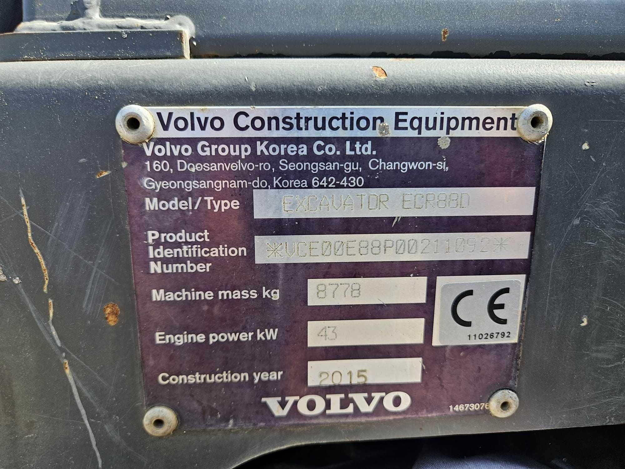 Excavator Volvo ECR88D