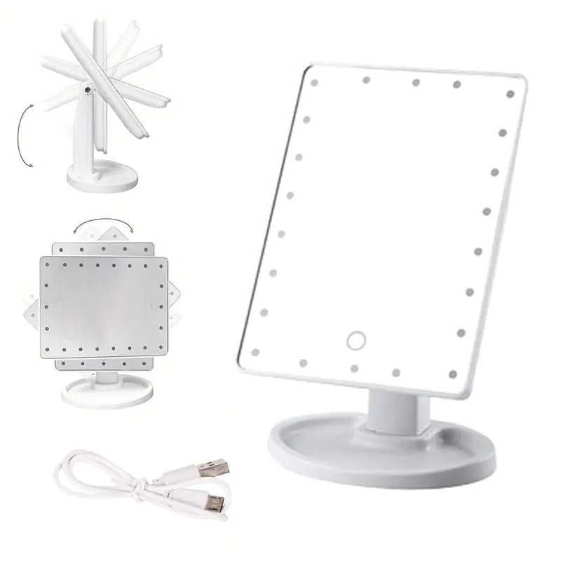 Настолно огледало с LED осветление
