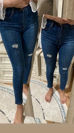 Женский джинсы брюки