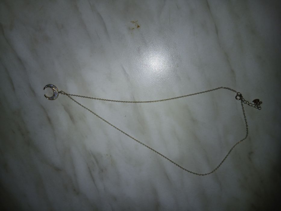 Lănțișor argint suflat cu aur