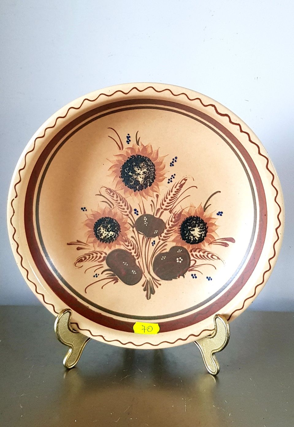 Farfurii/Carafa vechi din ceramică italiană glazurata