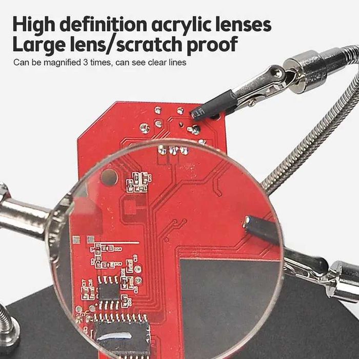 Държач за платки TE-806 със скоби на гъвкави крачета