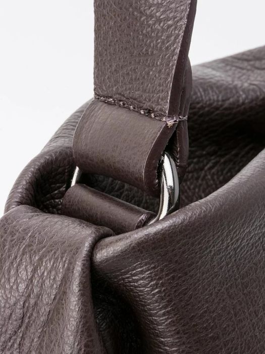 Geanta gri piele naturala !