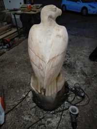 Беркут ручной работы из породы дерева сосна,высота 90 см как живая