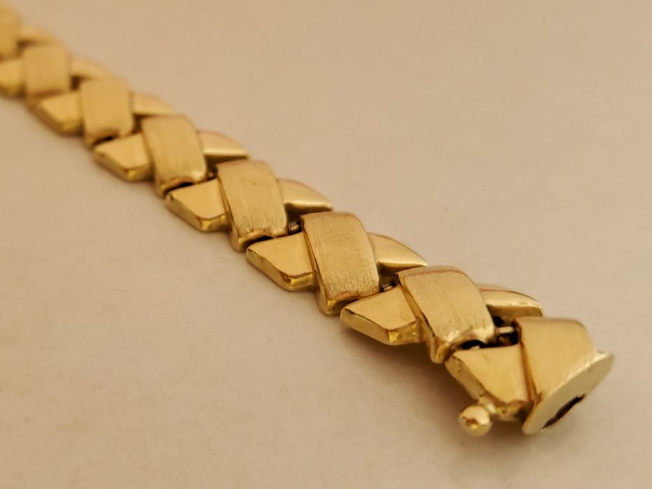 Brățară din aur galben 14K model elegant – dimensiune 20,5 cm, gramaj