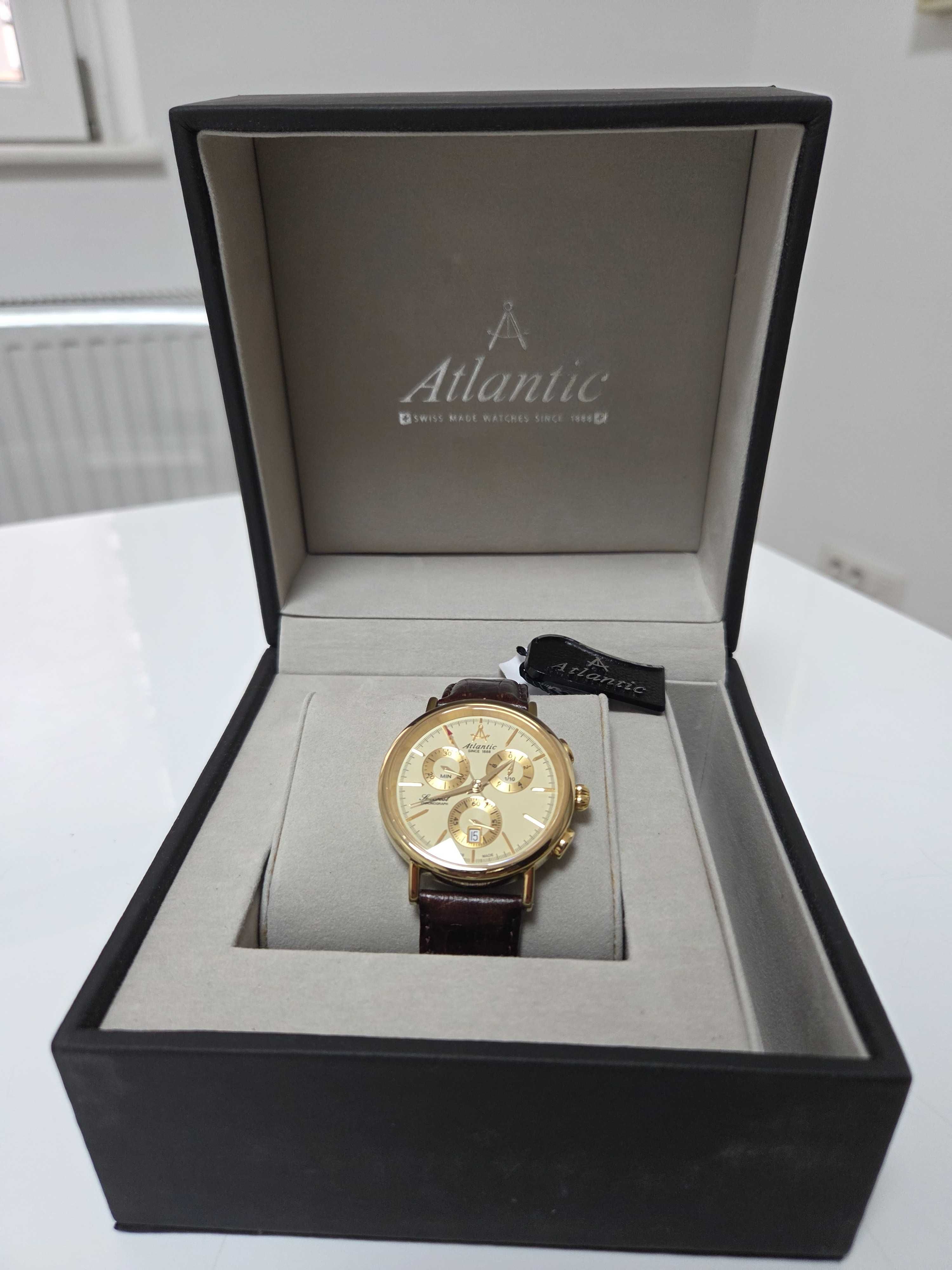 Ceas elvetian, swiss made, Atlantic Seacrest 43mm