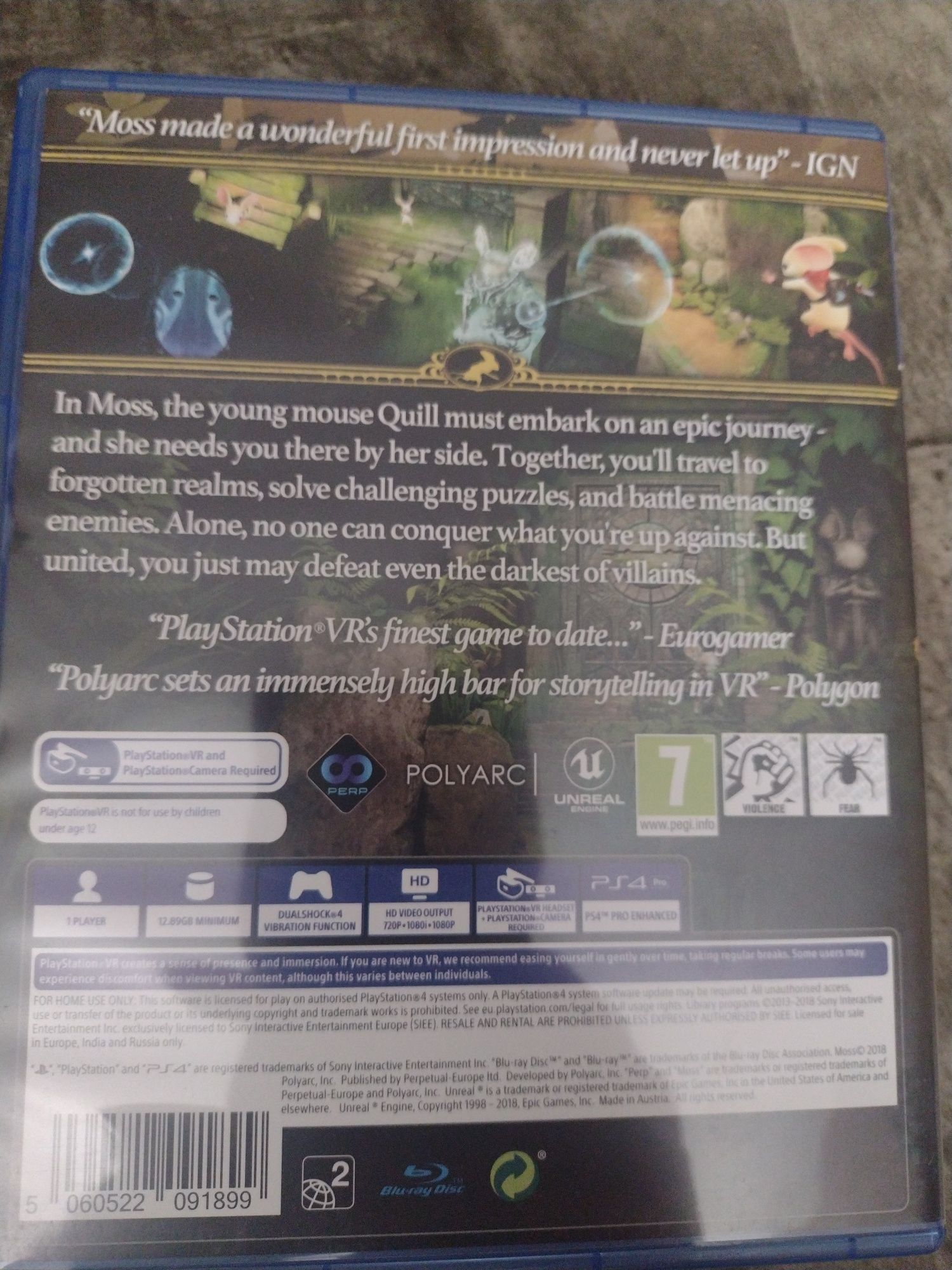 Moss PS4 - PSVR game