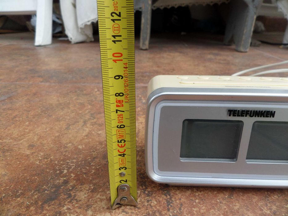 Radio cu ceas Telefunken,desteptator cu 2 alarme frumos,superb