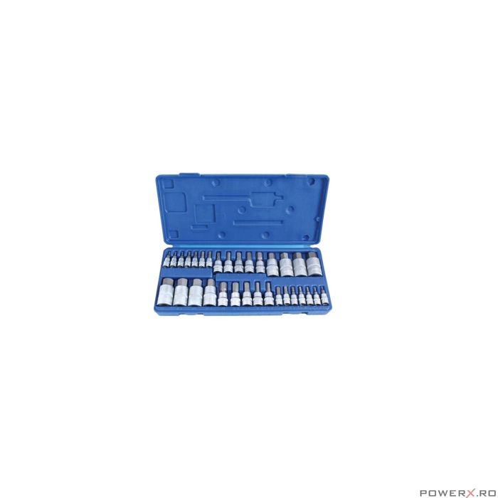 Trusa chei imbus hexagonale 1/4" si 3/8", 2-19 mm, metric si inch, 32