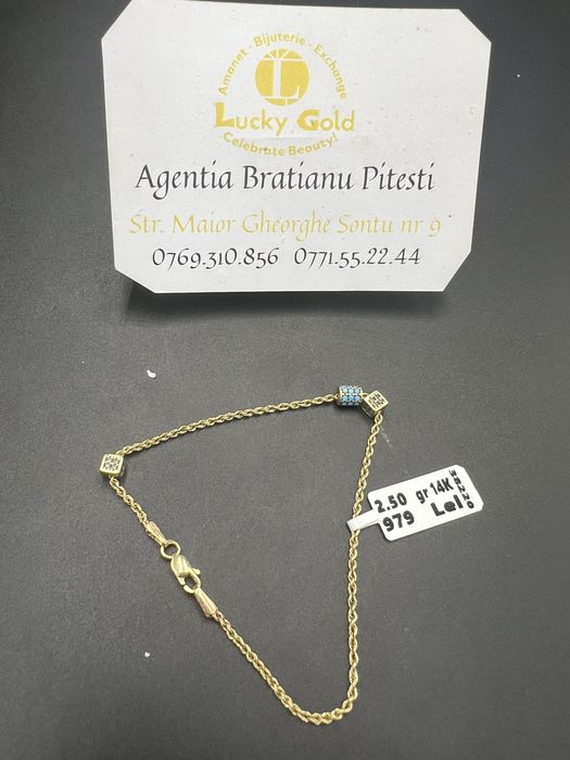Bratara aur 14k 2,50 gr lungime 16 cm cod 12992