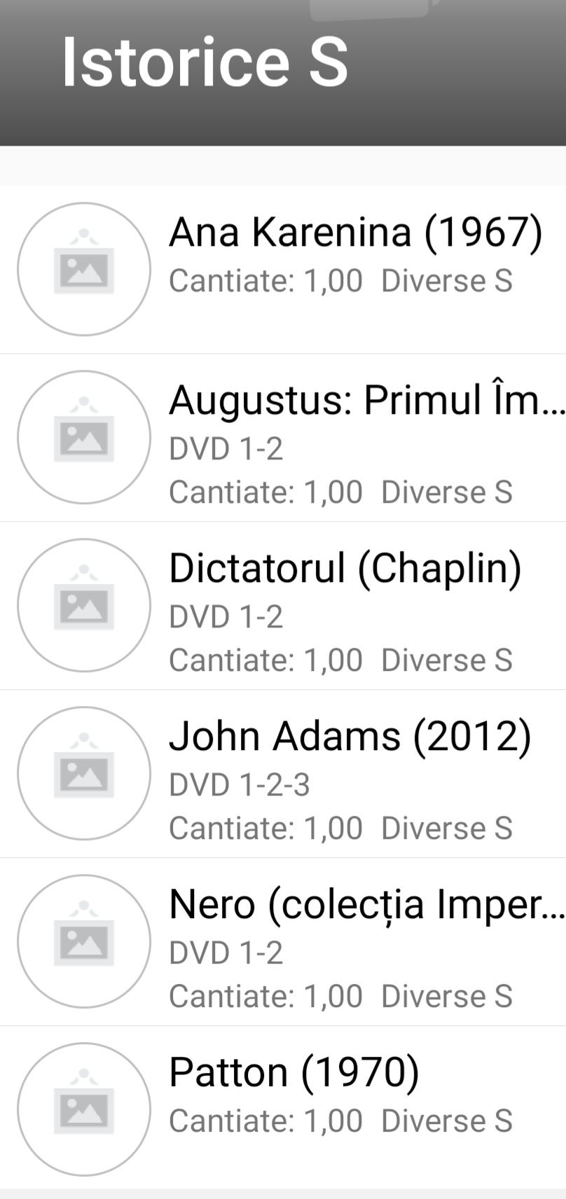 Colecție de filme străine