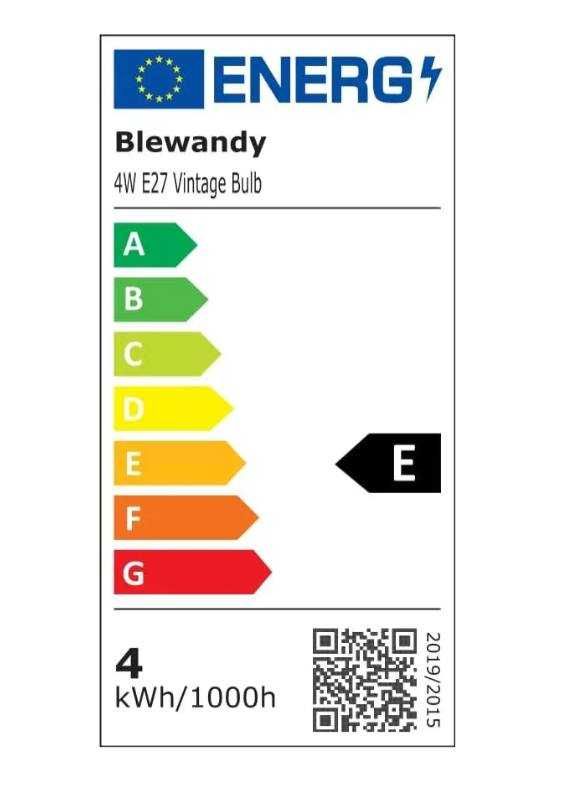 Blewandy LED ретро крушка Edison E27 топла, бяла светлина