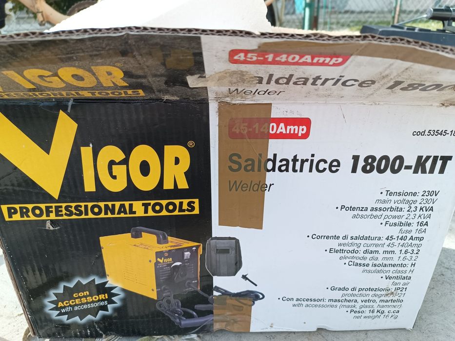Oferta!!!Aparat de sudură  VIGOR KIT 1800