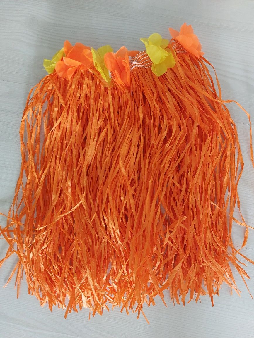 Costum hula portocaliu copii
