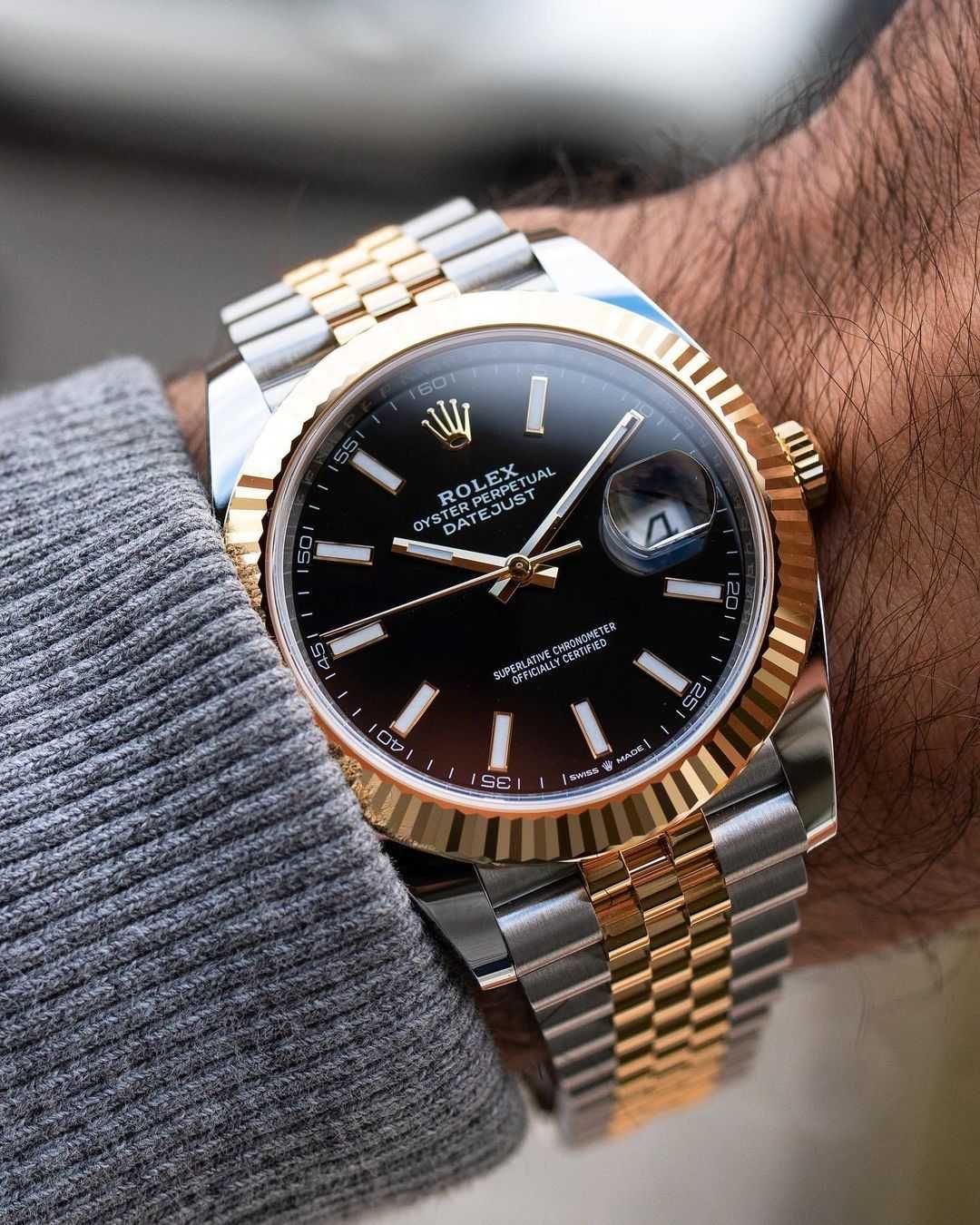 rolex datejust 41mm двуцветен