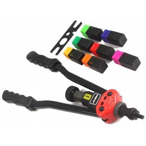 Комп ръчна нитачка MarPol 3в1 поп нитове нит гайки2 режещи глави 410mm