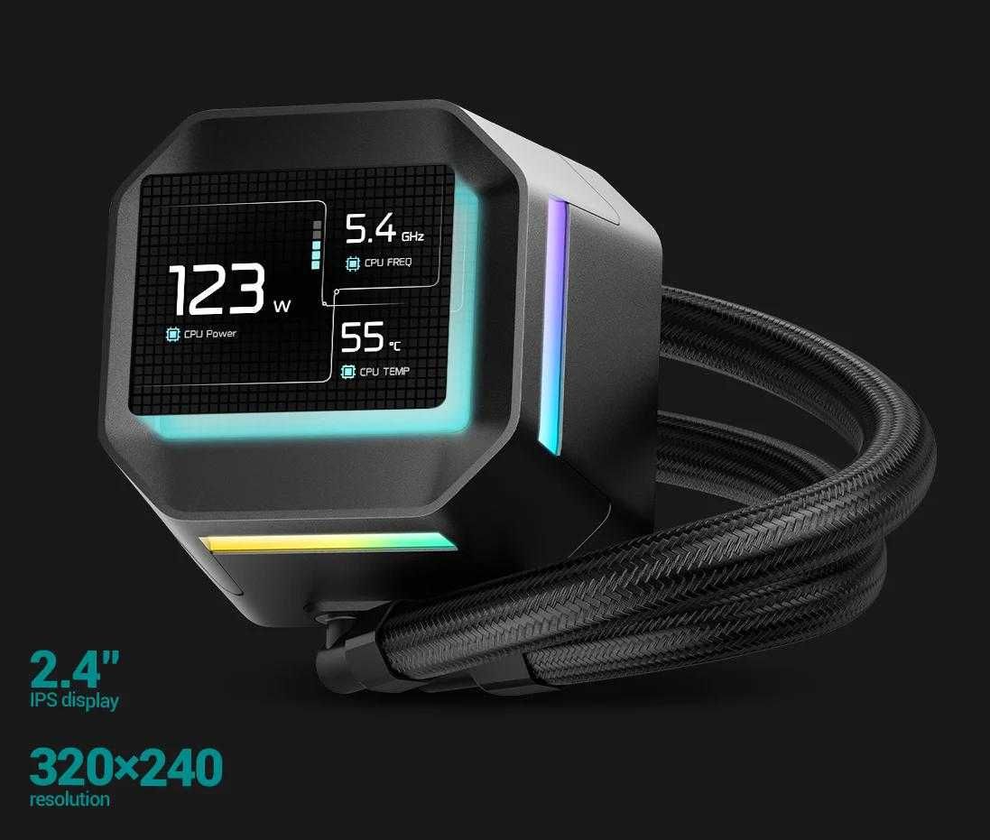 Водяное охлаждение от DeepCool - LM360 Black and White