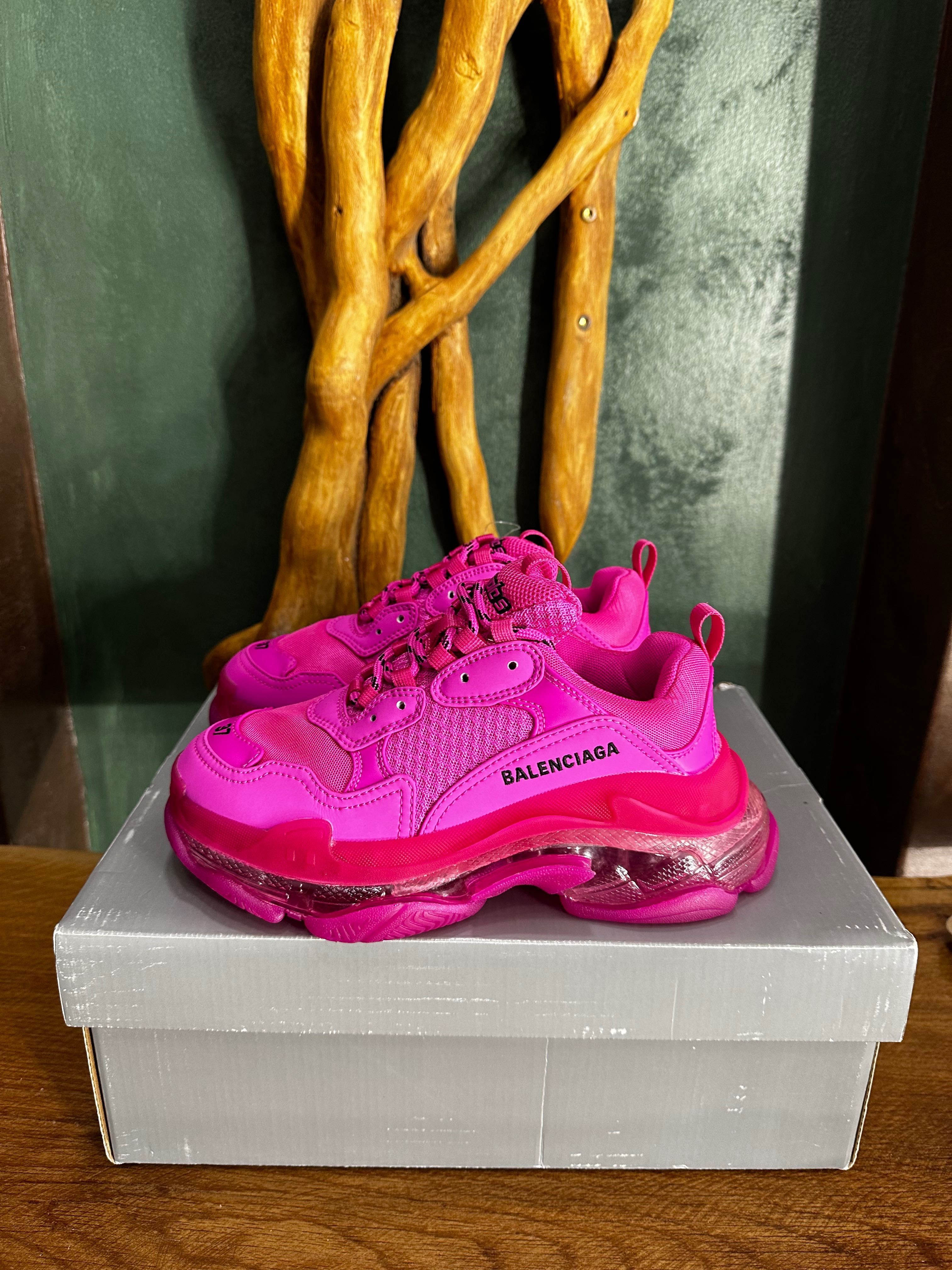 Balenciaga Triple S neon pink 37 номер