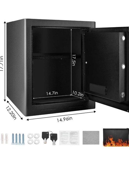 Seif pentru valori, bani, aur , etc 54L antifoc