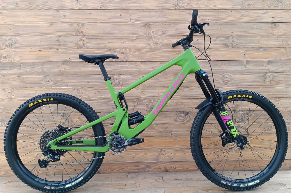 Bicicleta second hand, Santa Cruz NOMAD C, verde magenta, marime XL