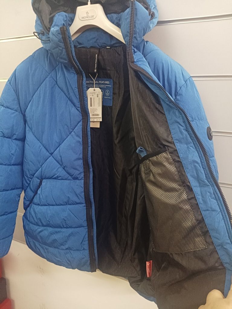 Водоустойчиво яке Tom Tailor XL , 2XL ново мъжко зимно с качулка