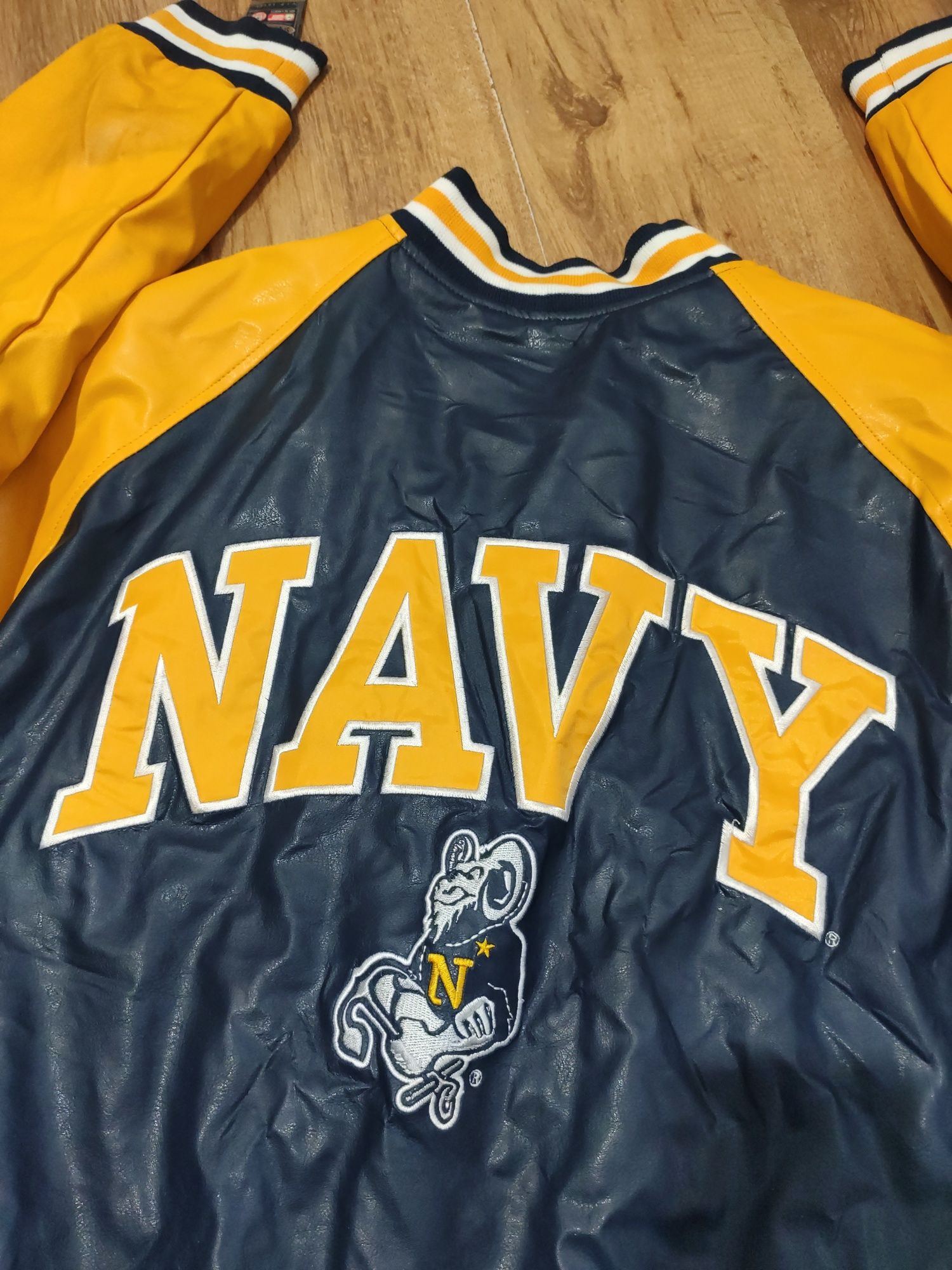 Geaca colegiu fotbal american NCAA Navy Midshipmen mărimea M