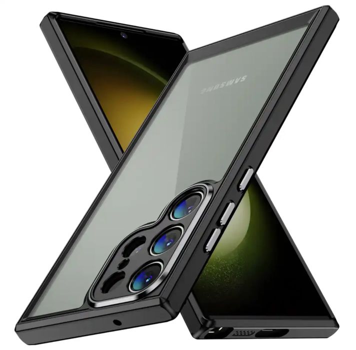 Samsung S24 S24 PLUS S24 ULTRA Husa Safe Case Margine Neagra Spate Cla
