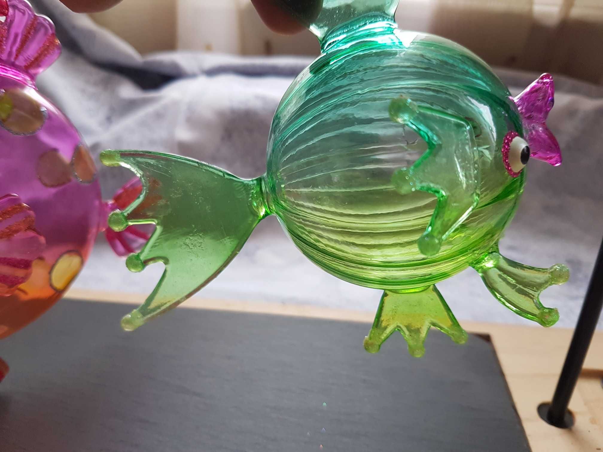 Decorațiuni/ globuri din sticlă suflată manual/figurine pești