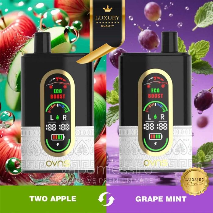 Vape Luxury Edition 50.000 Doua Arome Piele Display 4 Rezistente !