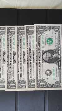 Банкноти 1 долар с поредни номера
