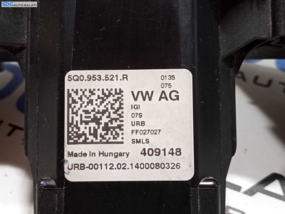Ansamblu Maneta Manete Bloc Lumini Semnalizare Faza Lunga Scurta Stergatoare Volkswagen Touran 2016 - 2023 Cod 5Q0953521R 5Q0953502AJ [M4842]