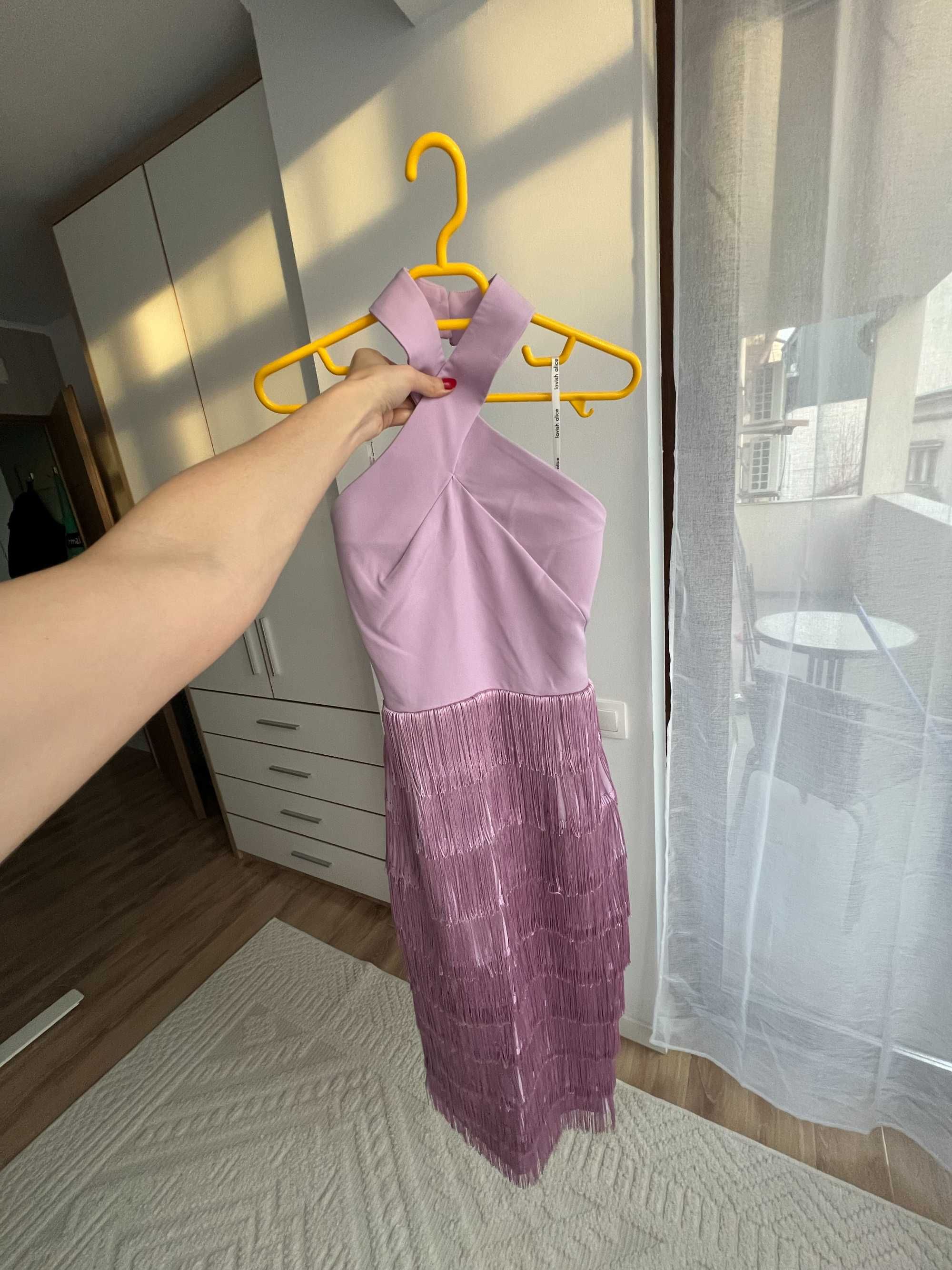 Rochie Noua de Ocazie/Seara/Eveniment culoare Lila Mov, marime 36-38