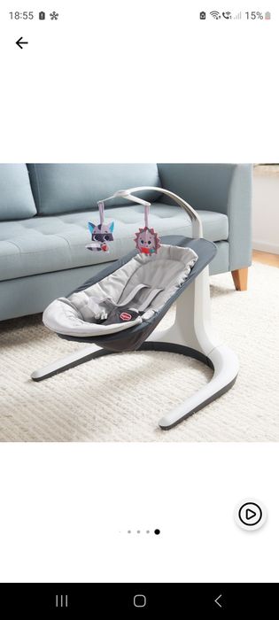 Leagan multifunctional Tiny Love Meadow Days, Gri/Alb