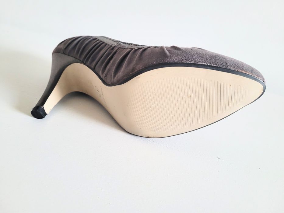 Pantofi gri,  toc Stiletto