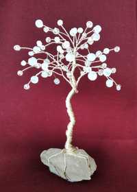 Мини дръвче с лунен камък/ Идея за подарък/Декорация за дома или офиса