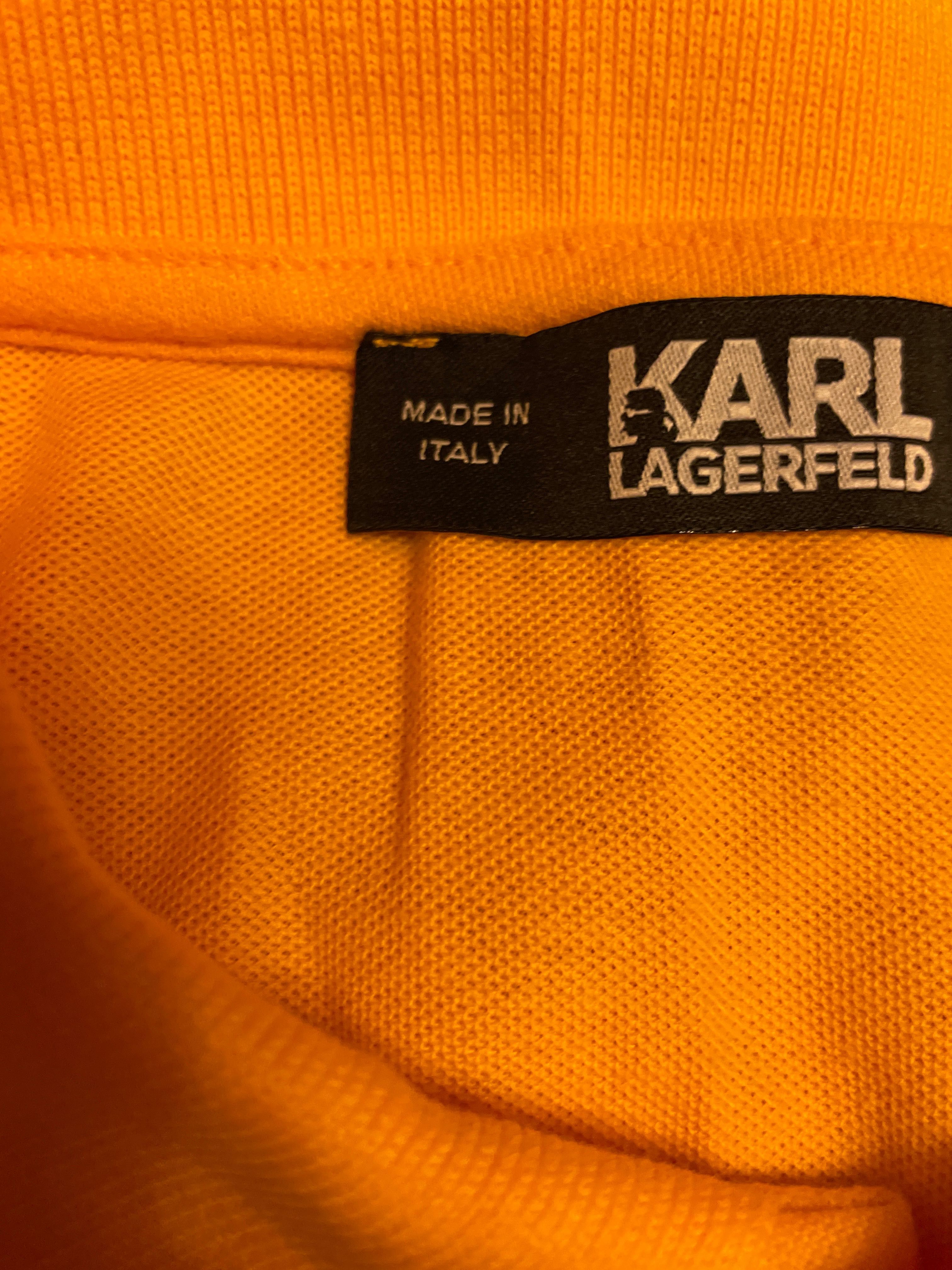 Тениска с яка Karl Lagerfeld