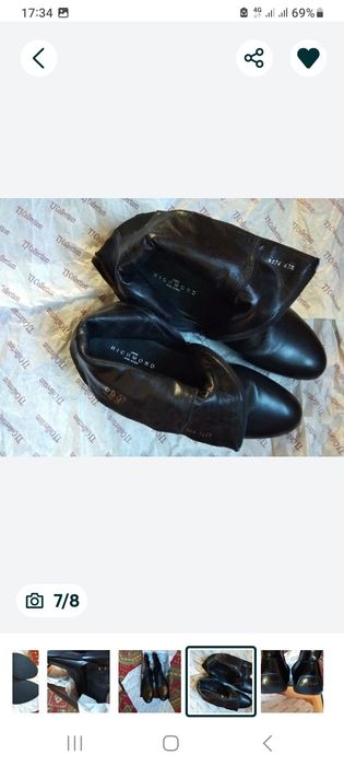 Мужские сапоги ручной работы из Италии.