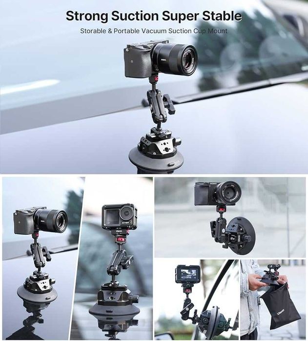 Ulanzi SC-02 — Вакуумное Крепление для Камер. Есть доставка