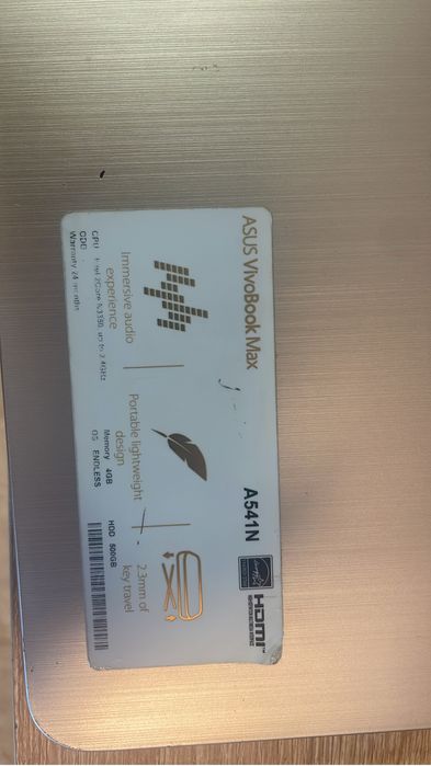 Vand laptop Asus Vivobook Max A541N