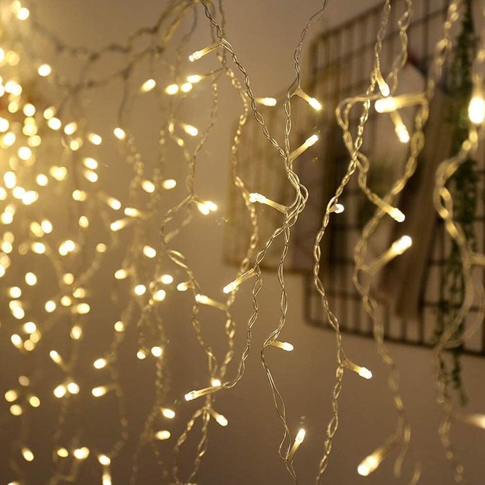 12метра Коледна Инсталация Висящи Лампи Тип Висулка